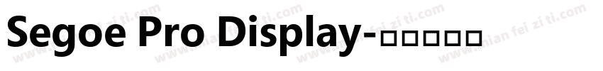 Segoe Pro Display字体转换